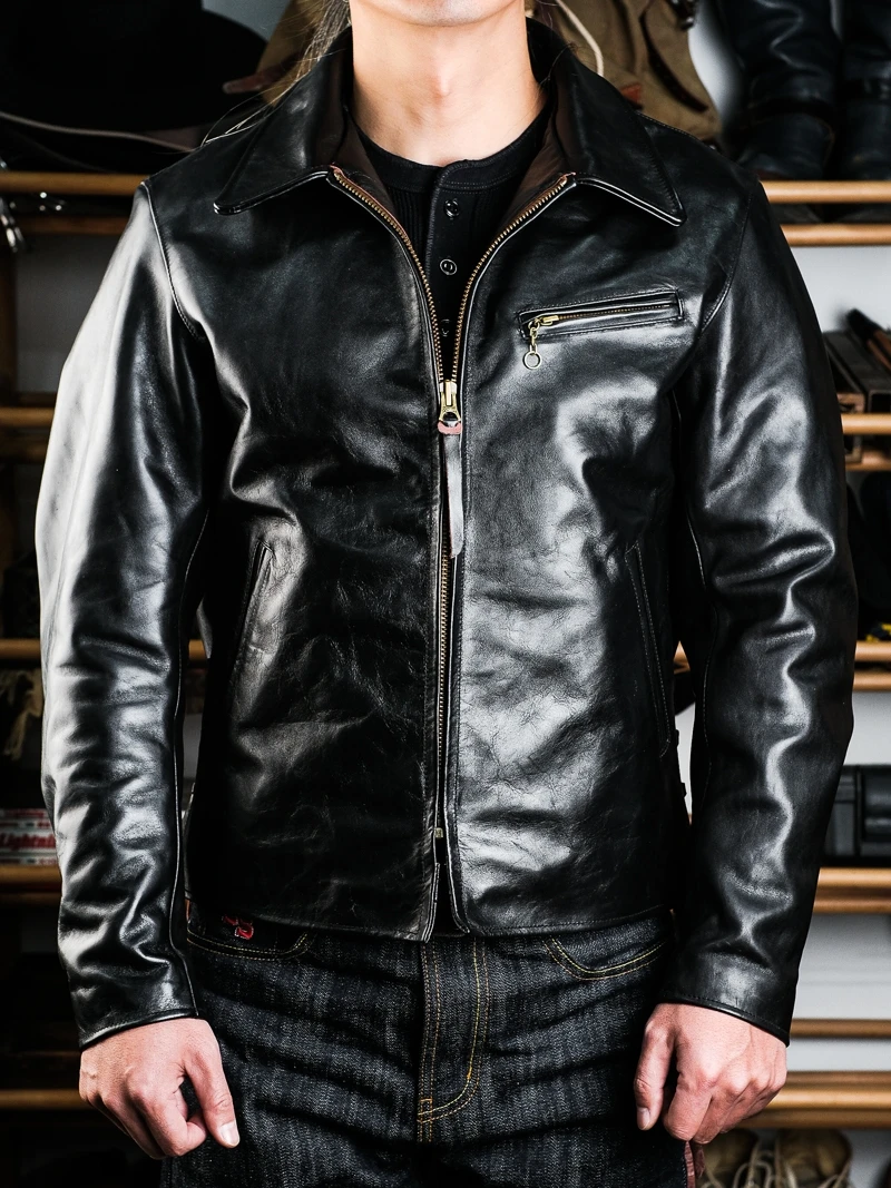 

Кожаная сумка-портфель из коровьей кожи Water-Dyed Brown Hide California E riff Jaet Bla Padova Tea Heart с шерстяной подкладкой из цельной кожи Ba