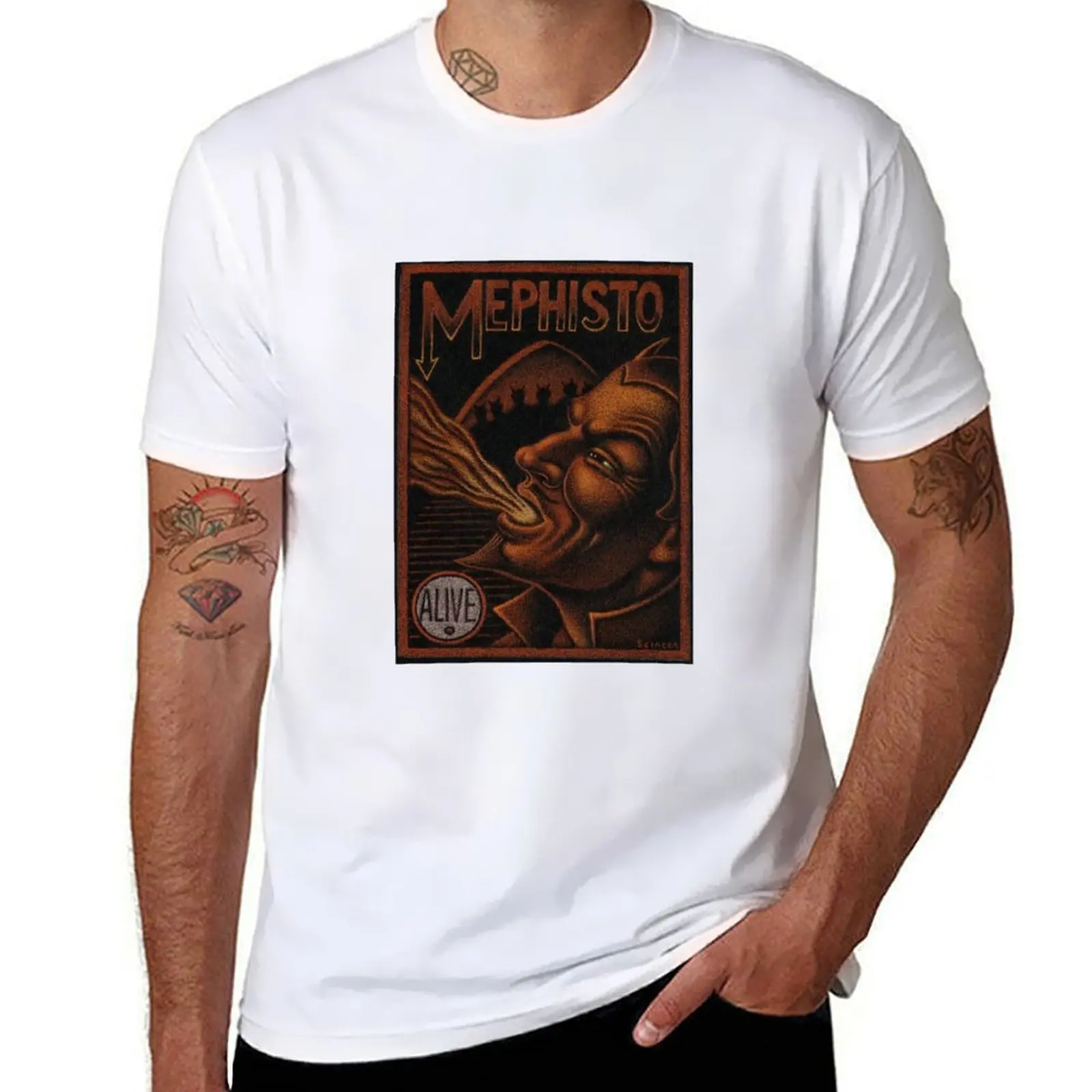 

Mephisto T-Shirt t shirt men 100% cotton luxury brand mens graphic t shirts T-Shirt