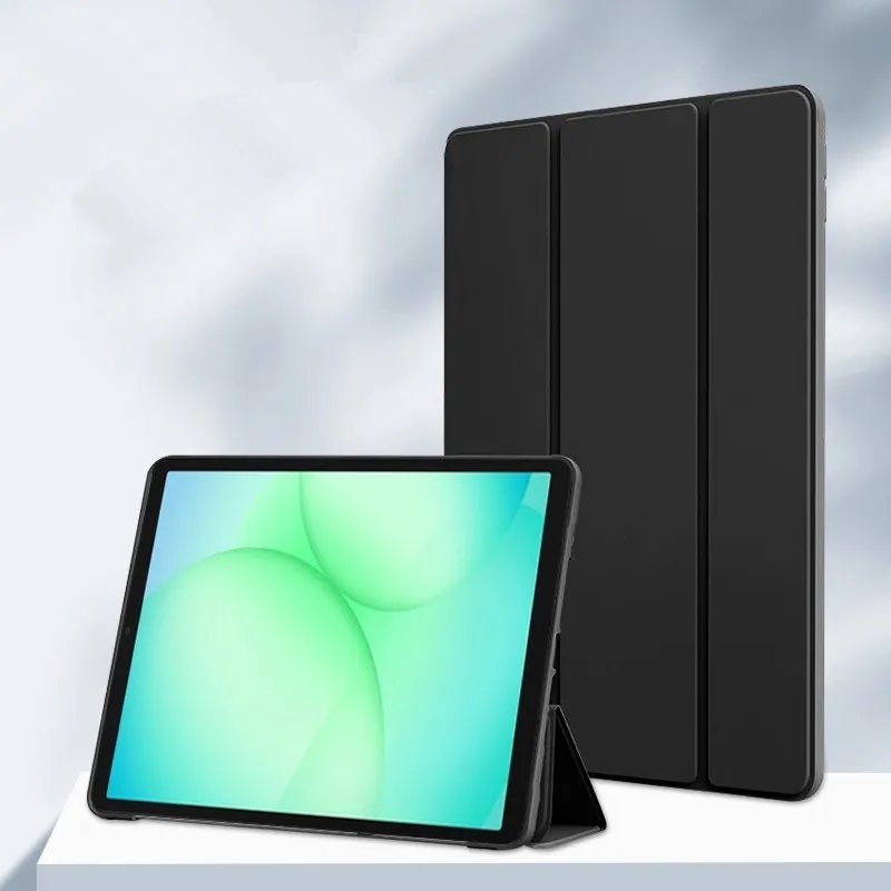 For Samsung Galaxy Tab A11 8.7 inch 2025 Case Folding Stand PU Silicone TPU Back Funda SM-X130 SM-X133 X135N/G 8.7