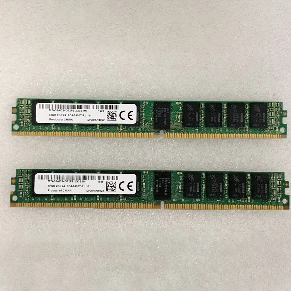 1PCS Per MT RAM 32GB 32G 2DRX4 2400 DDR4 REG Mezza U Striscia Stretta VLP Server di Memoria Nave Veloce di Alta Qualità MTA36ADS4G72PZ-2G3B1