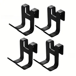 2/4pcs Creative Door Hooks Drawer Hooks Household No-Punch Iron Hooks Door Hanger Over The Door Hook