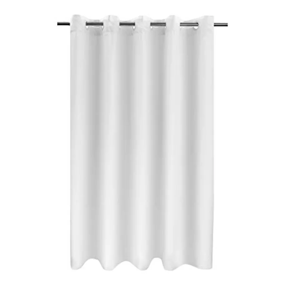 

Fabric Shower Curtain No Hooks Needed - TPU Lining and No Liner Required, Hotel Shower Curtain for Bathroom with Built-in Hooks