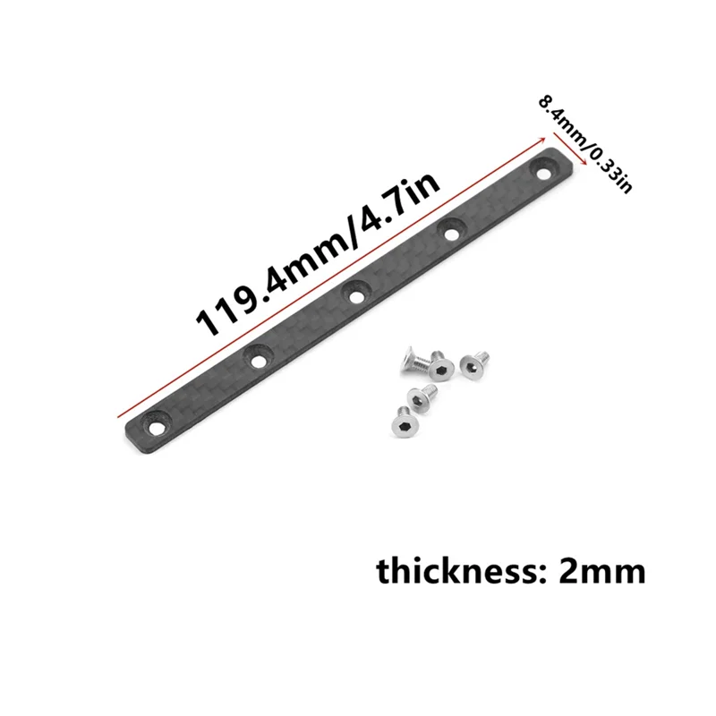 AS96-カーボンファイバーシャーシ補強プレートタミヤ TT02 TT-02 1/10 RC カーアップグレードパーツアクセサリー