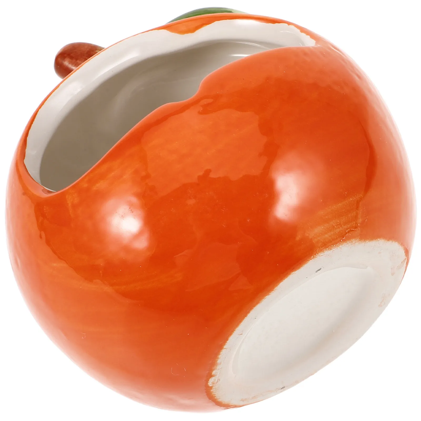 Resin Orange Shape Flower Pot Decorative Artistic Flowerpot for Succulent Decor Lovely Fashion Resin Flower Pot