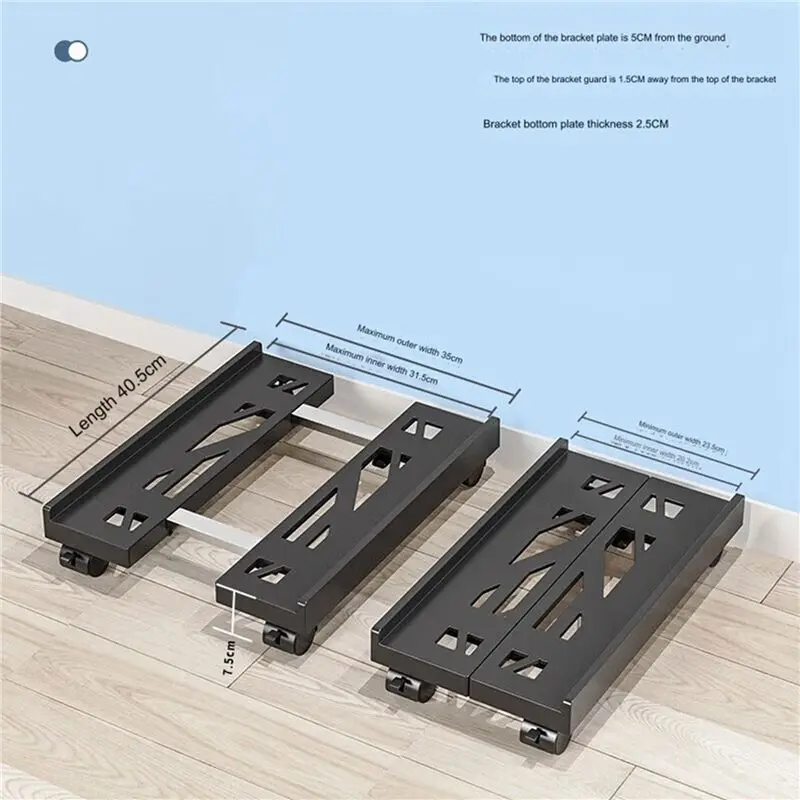 Y74A-2X 調節可能なモバイルCPUスタンド、通気性のあるコンピュータータワースタンド、4つのキャスターホイール付きPCタワースタンド、デスク下ホルダー