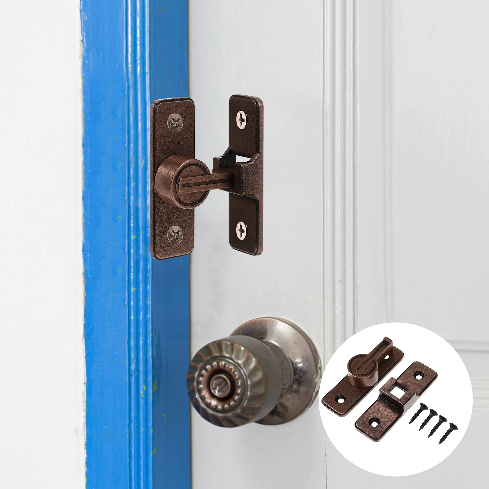 

Adhesive Right Angle Door Latch Barn Gate Lock Zinc Alloy Luminous Flips Security Safety Bolt Security Latch Lock
