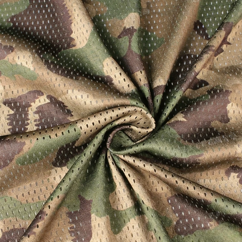 

Швейцарская камуфляжная ткань «Джунгли», легкая, дышащая, из сетчатой ткани, быстросохнущий трикотажный тактический материал для уличных шарфов