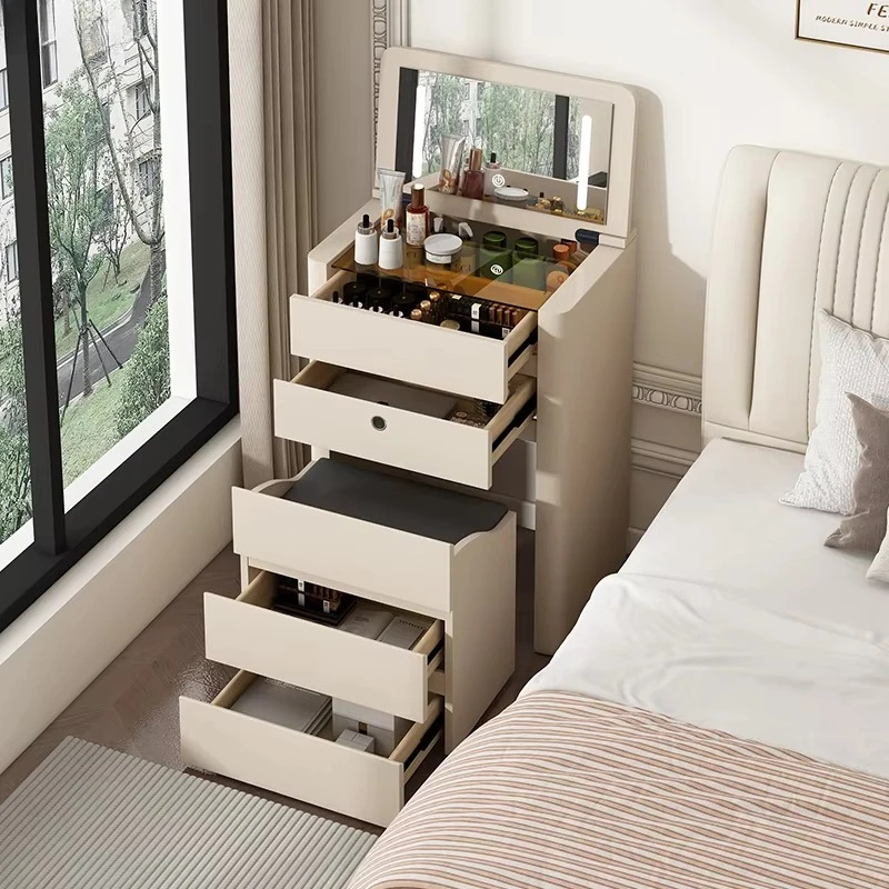 all solid wood dresser, makeup table, makeup table, dressing cabinet, chest, integrated bedroom, modern and simple