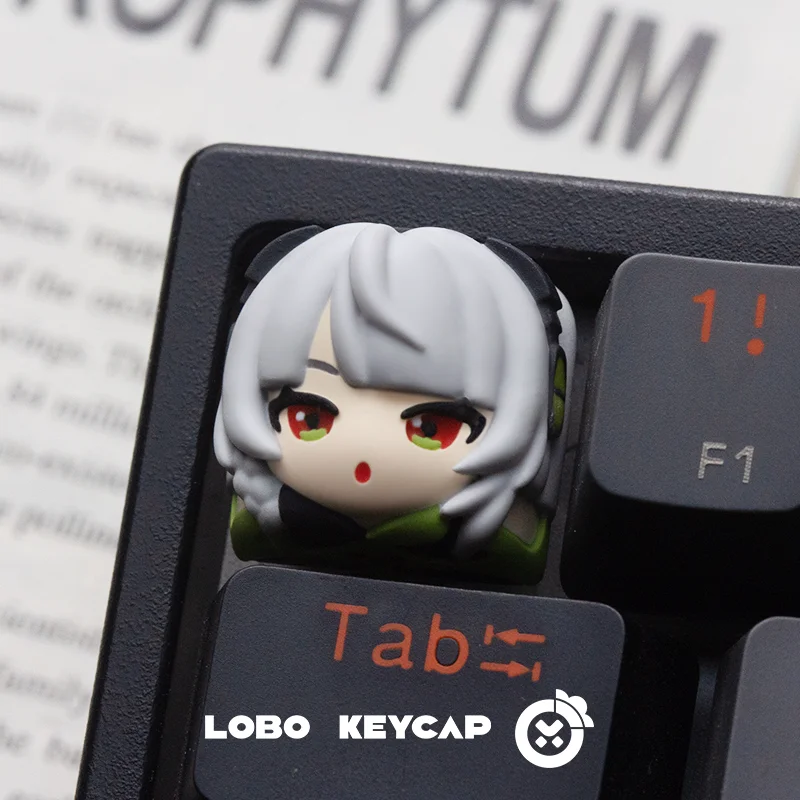 Zenless Zone Zero Ellen Joe 3D Printed Resin Artisan Keycap Cute Anime Custom Keycap Mechanical Keyboard Gaming Gift Collectible view 6