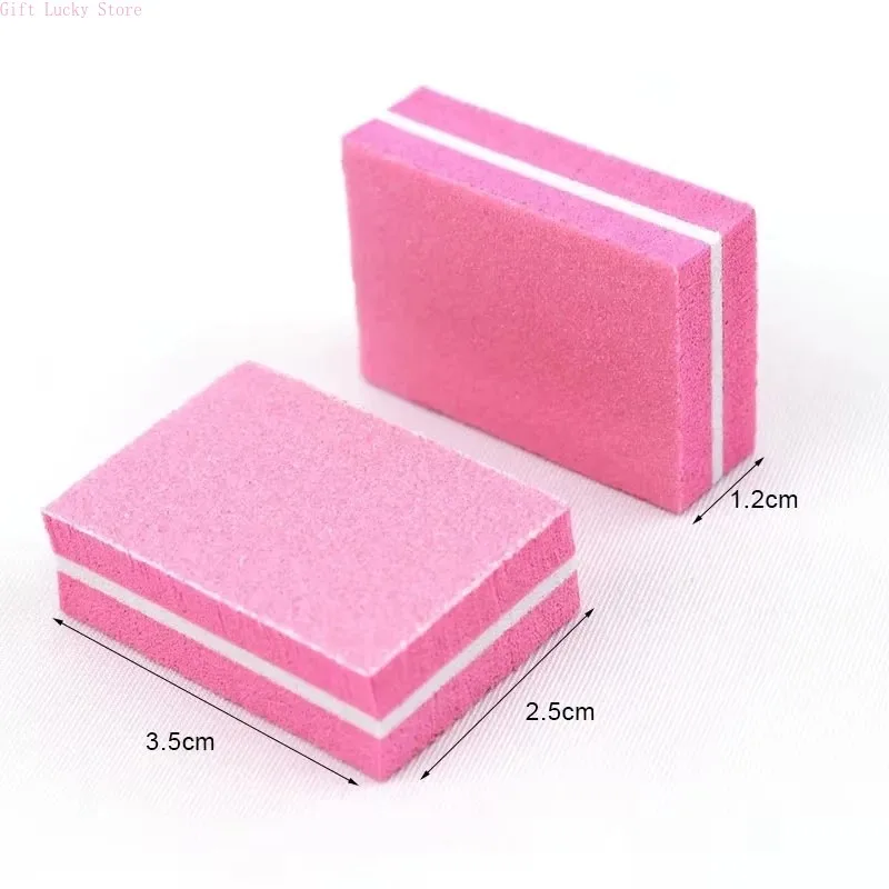 

10/50100 Pcs Professional Mini Nail Art Buffer Sandpaper Manicure Care File Sanding Polishing Nails File Grinding Equipment Tool
