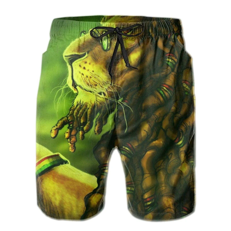 3D Digital Printed Casual Beach Shorts For Men's Fashionable Summer Travel Park Running And Sports Swimming Quick Drying Shorts