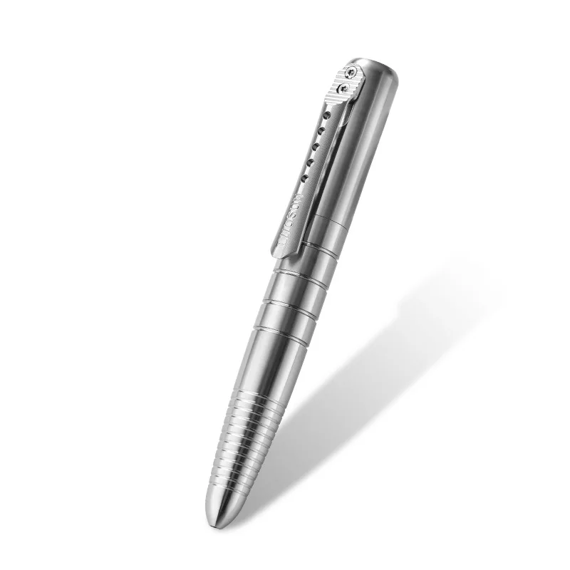 Luxury Bolt Action Pen Titanium Alloy Tactical Pen Window Breaker G2 Retractable Ballpoint Business Signature Writing Pen 