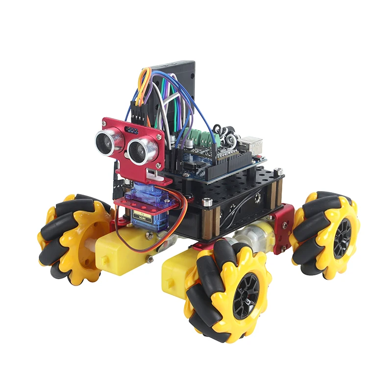 RC Robot Car Kit Mecanum Wheel For Arduino With TT Motor Scratch Graphic Programming STEM Toy