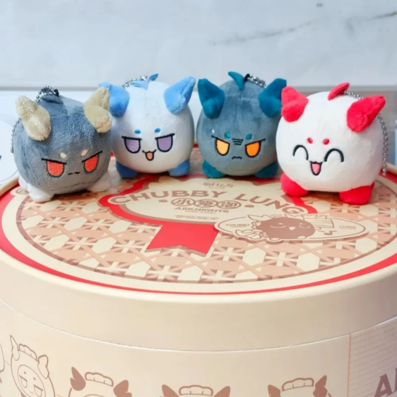 Original Official Game Arknights Anime Plushie Cosplay Cute Dragon Bubble Saga Ling Xi Nian Dango Plush Stuffed Pendant Toy