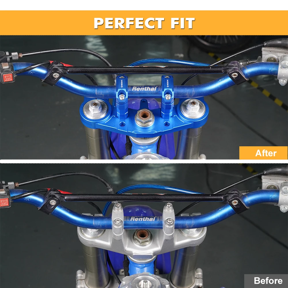 

NICECNC For Yamaha YZ85 YZ 85 2002-2022 2021 2020 YZ80 YZ 80 1993-2001 Motorcycle Handle Bar Riser Clamp Upper Triple Tree Clamp