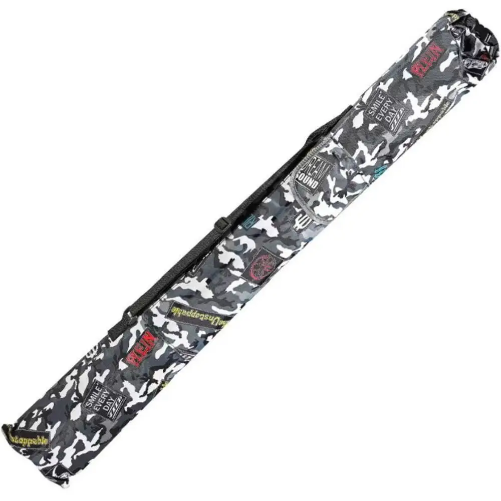 130/140cm Fishing Rod Bag Random Color Large Capacity Folding Fishing Bag Crossbody Thickened Fishing Tackle Bag Accessories