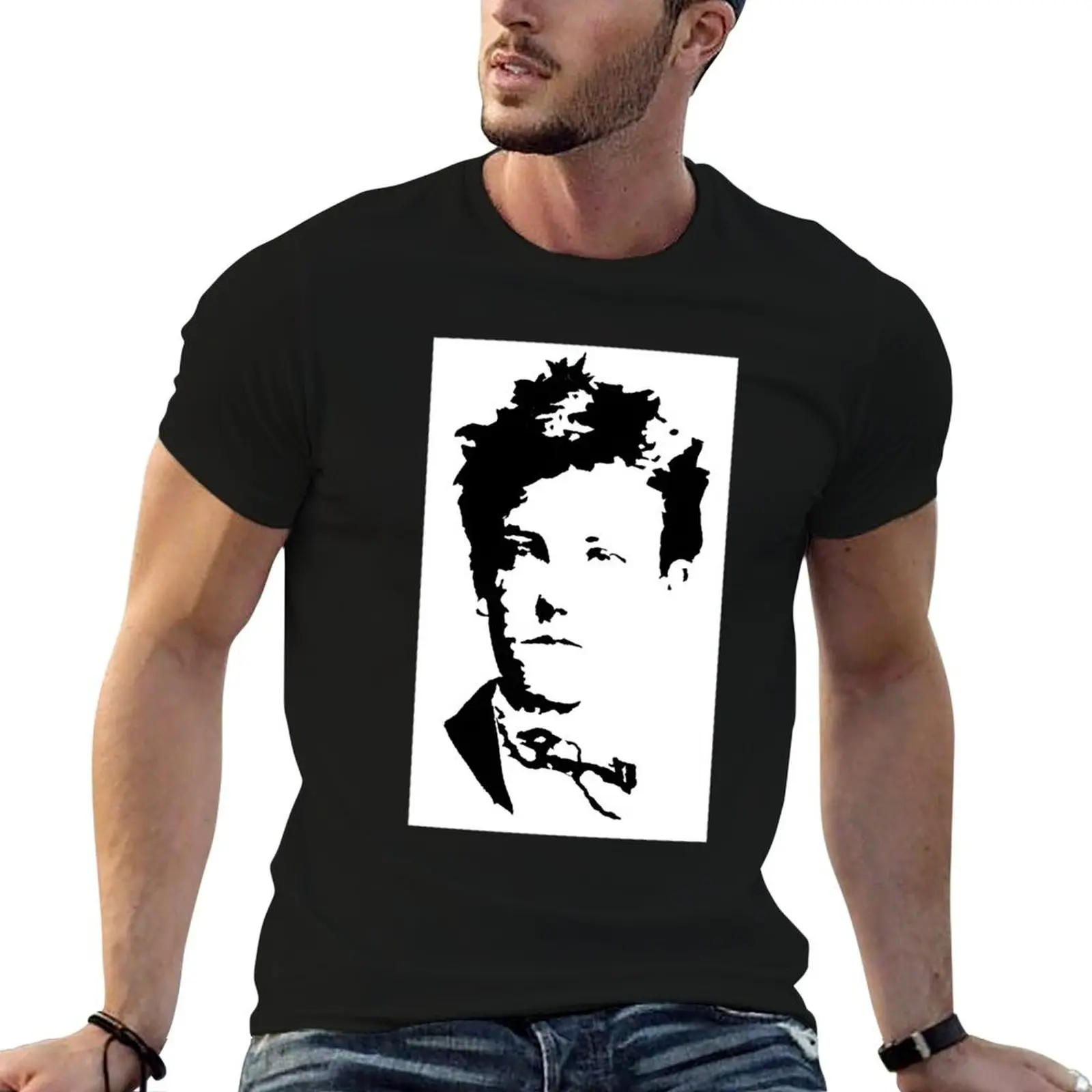 Poet Arthur Rimbaud Stencil Essential T-Shirt Lightweight Running Sports T-Shirt