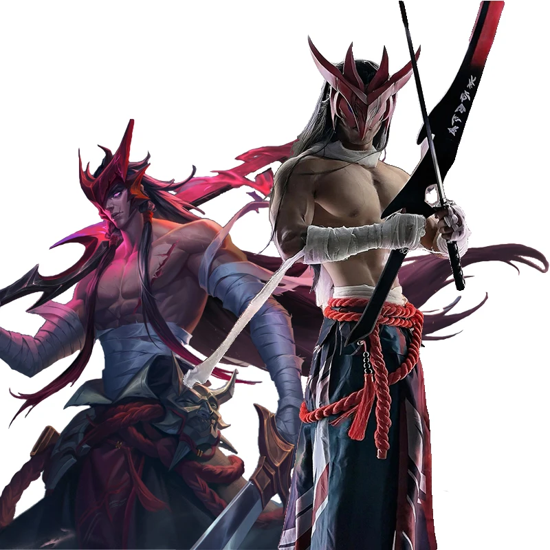 2025 Yone disfraces de Cosplay juego LoL The Unforgotten Yone uniforme de juego de rol trajes de Carnaval de Halloween para hombres y mujeres