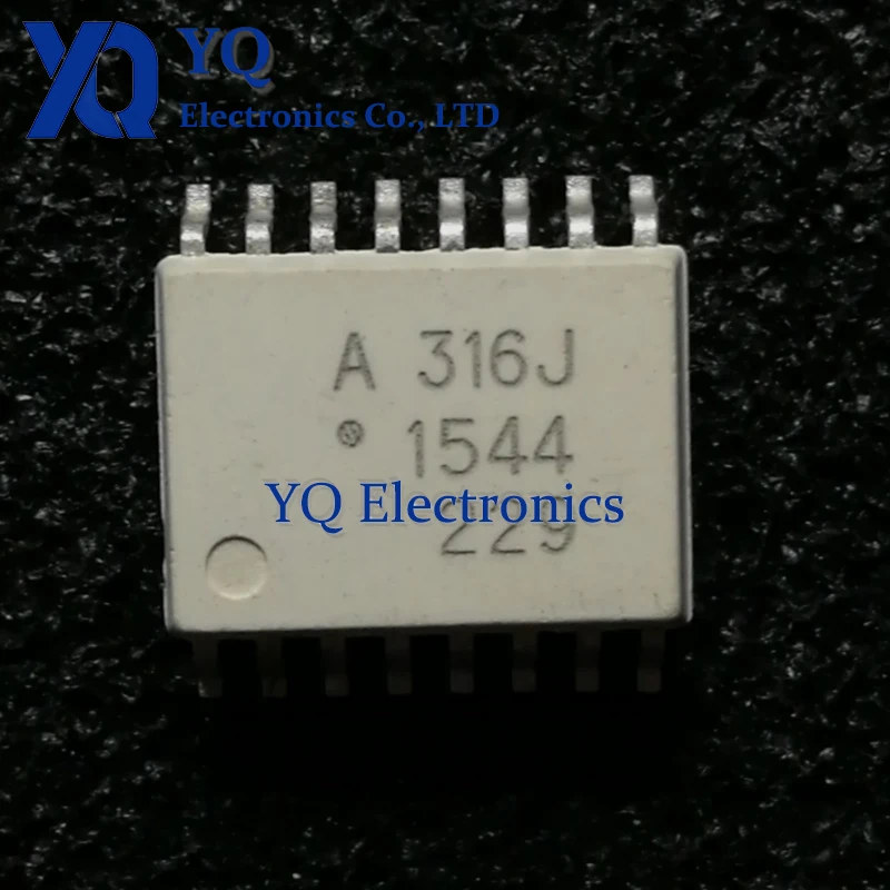 5PCS/lot New OriginaI HCPL-316J-500E A316 Jopto-coupler SOP-16 IGBT gate driver optocoupler