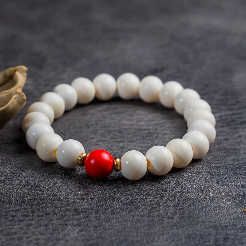 Live Broadcast Supply Deer Ox Bone Material (White Bracelet) Ethnic Style Women's Personalized Small Brace