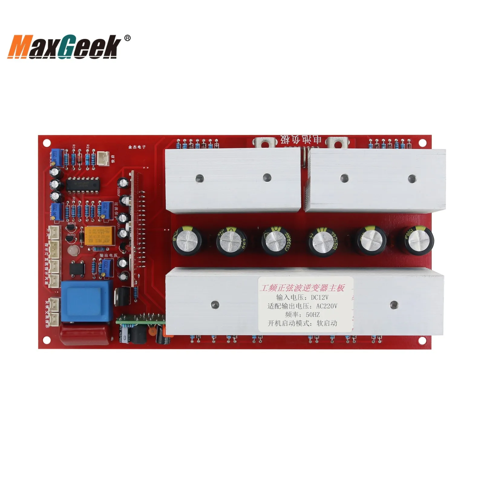 Imagem -05 - Maxgeek-driver Inversor de Onda Senoidal Pura Freqüência de Potência Mainboard 12v 24v 48v 1500w 3000w 5500w To247 Mos Pipe
