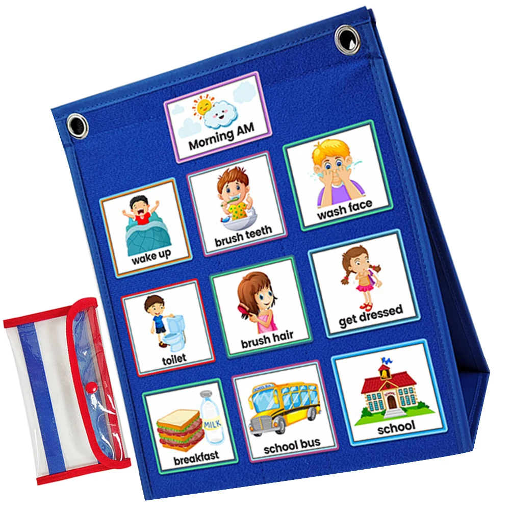 

1 set 1 Set Chore Chart Visual Schedule Board Daily Routine Calendar Learning Routine Board Home Educational Tool