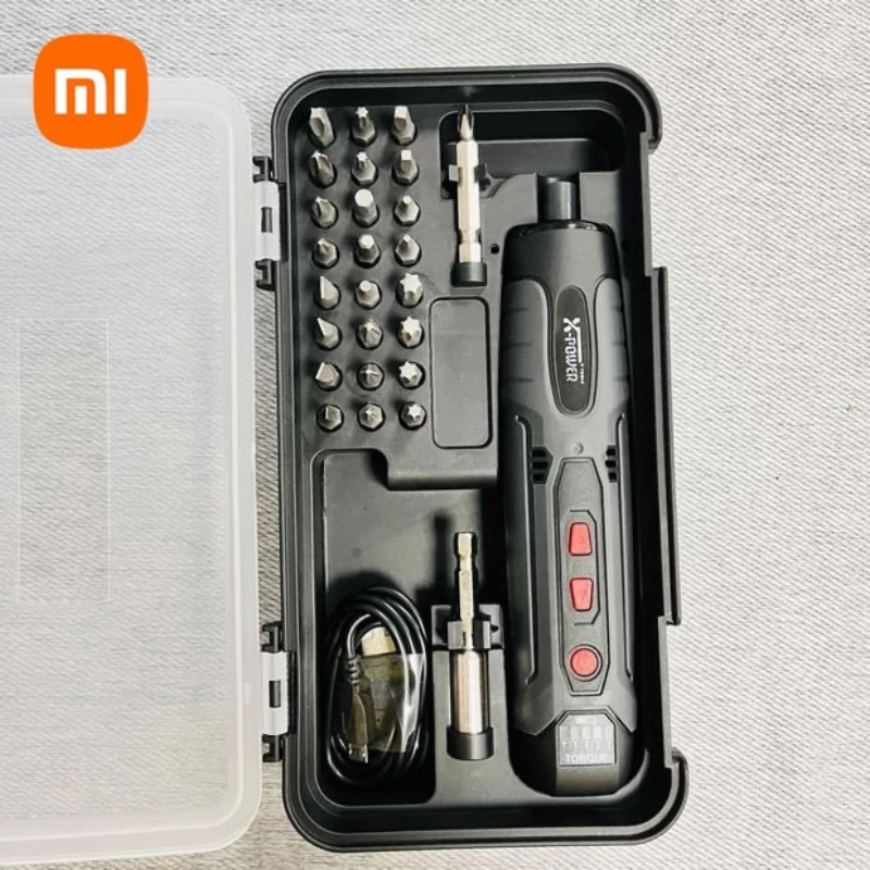 

Nwe Xiaomi Mini Rechargeable Electric Screwdriver Set Smart Electric Screwdriver USB With LED Light Rechargeable Home Power Tool