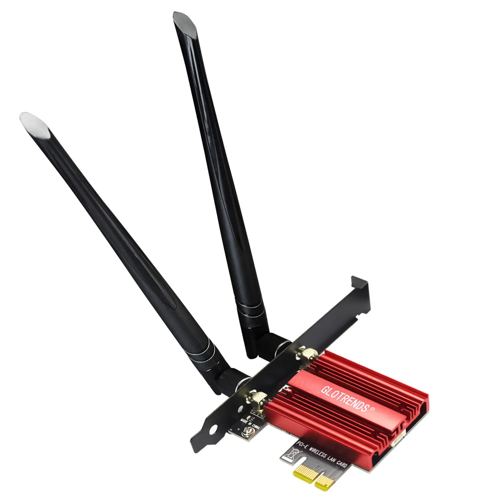 

WiFi 7 PCIe Card for Desktop AMD/Intel Desktop PC with QCNCM865 Controller, Bluetooth 5.4