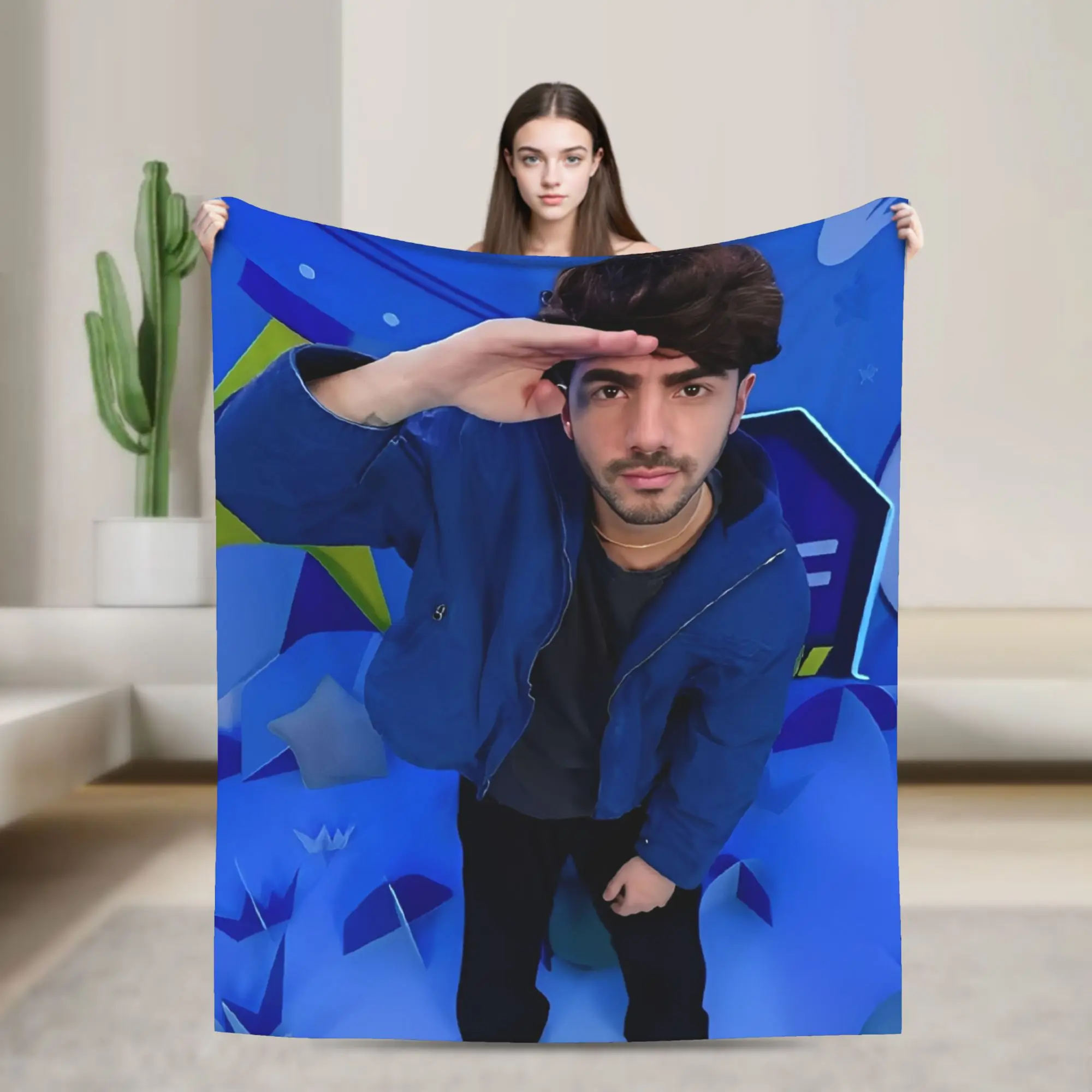 

Fede V-Vigevani Flannel Blankets Club Misterios Warm Soft Throw Blanket for Home Decor Travel Print Bedspread Sofa Bed Cover