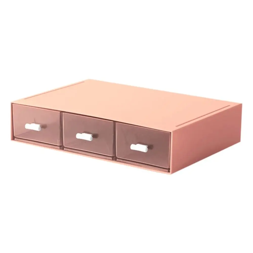 Transparent Desktop Drawer Storage Box Drawer Style Desk Stationery Organizer Office Storage Tools Cosmetics Storage Rack