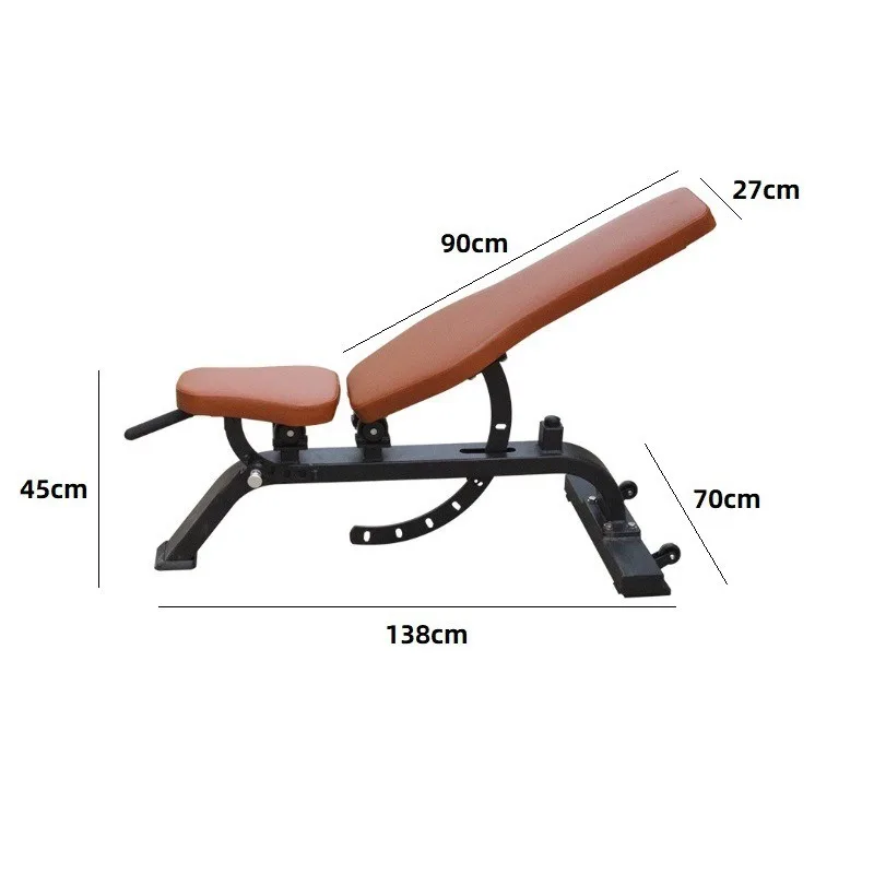 

Best-selling Adjustable Exercise Bench: Commercial-Grade Model with Brown Cushion, 800 kg Weight Capacity