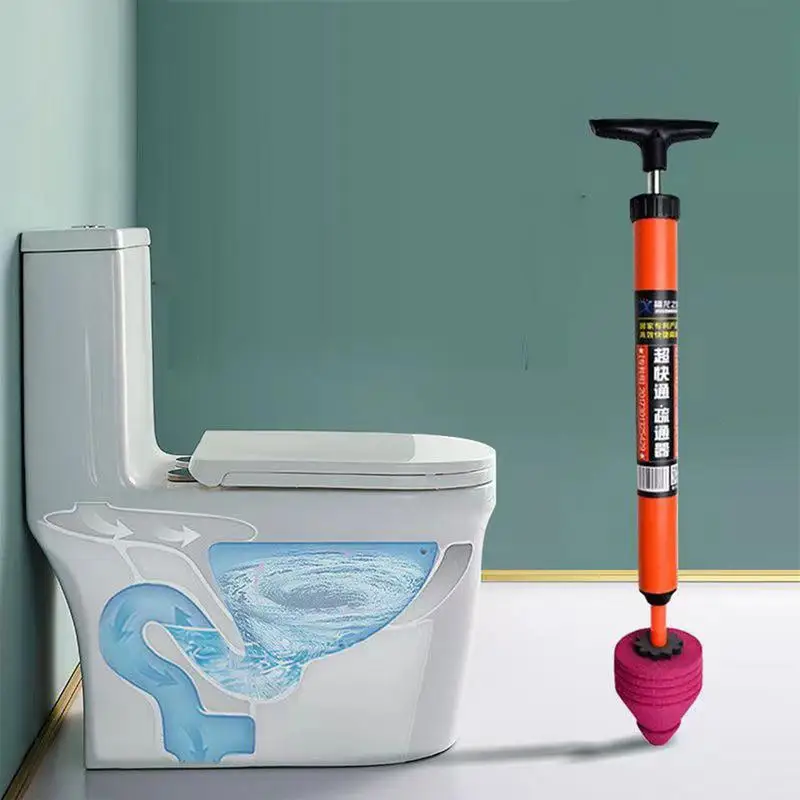 Heavy-Duty Air Pump Toilet Plunger High Pressure Toilet Plunger Drain Clog Remover Tool Quickly Unblock One Shot Air Drain Pipe