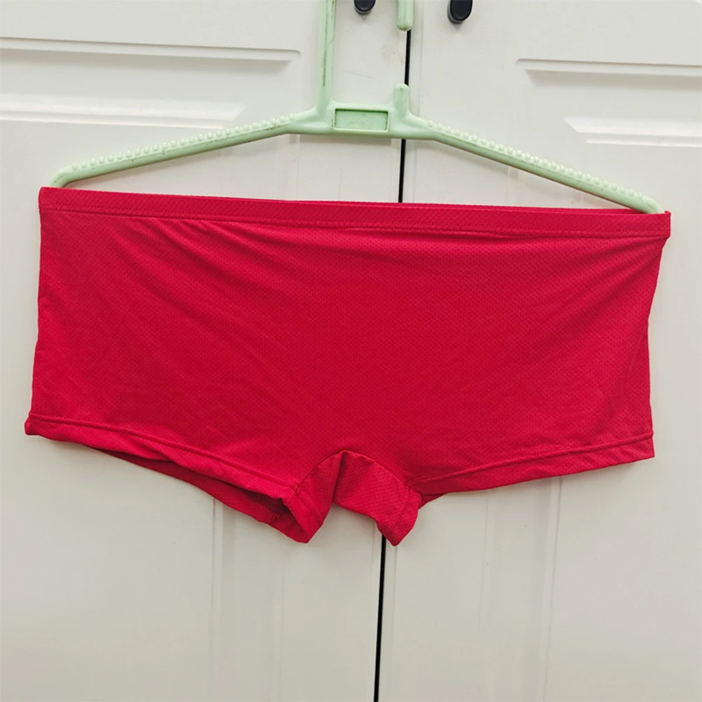

Sexy Boxer Briefs Ice Silk Mesh Boxers Men's Fashion Underwear Quick Drying Fabric Solid Color Style Ice Silk Breathable Panties