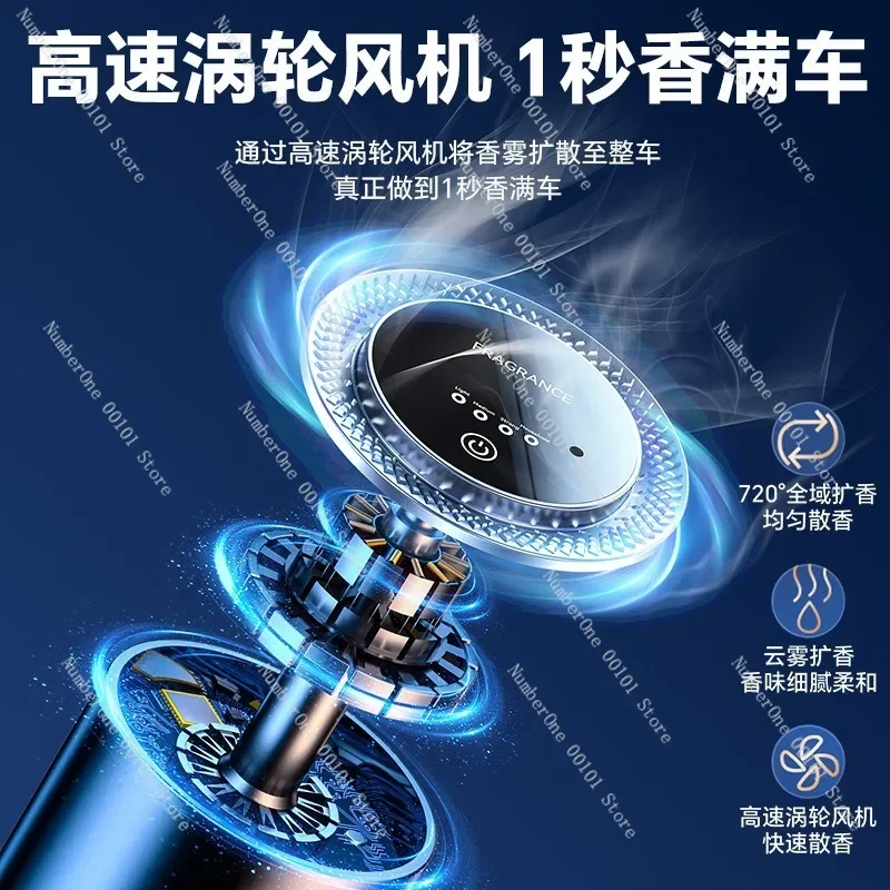 Snow Mountain Cloud Landscape Car Air Freshener Rechargeable Perfume Home Fragrance Diffuser view 2
