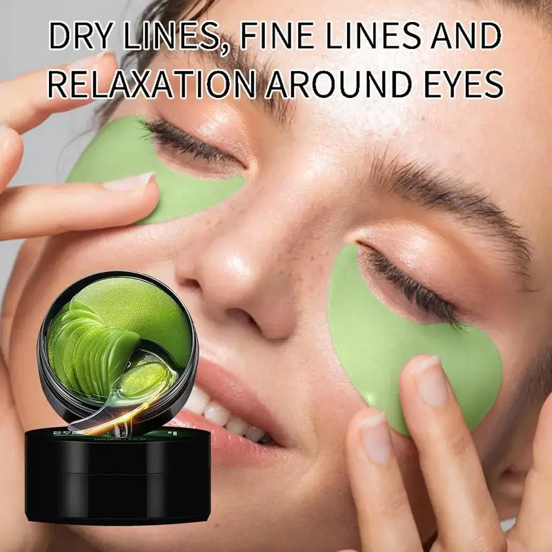 

Патчи для глаз из морских водорослей, 60 шт., укрепляющие патчи для глаз, увлажняющие подушечки для глаз для усталых глаз, красота и личная гигиена, усиленные подушечки для глаз