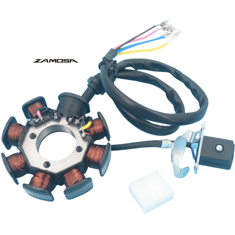Estator Stator Coil FT125 FT150 CG125 CG150 FT 125 150 Magneto Stator Coil 8 COILS AC Stator Pecas De Moto Estator De Moto