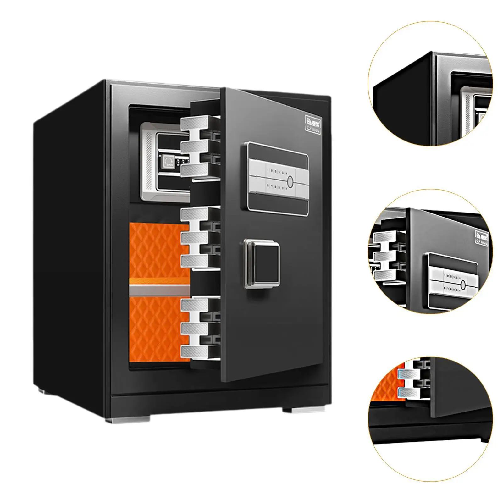 Security Box Easy to Lock Combination Lock Steel Case Jewelry Storage Case for Wallet Important Documents Jewelry Traveling