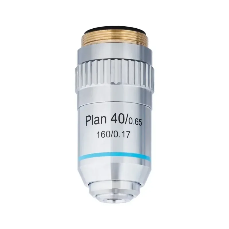 Objectif achromatique plan 40X PA40XK-V300 avec anneau moleté, accessoire optique pour microscope