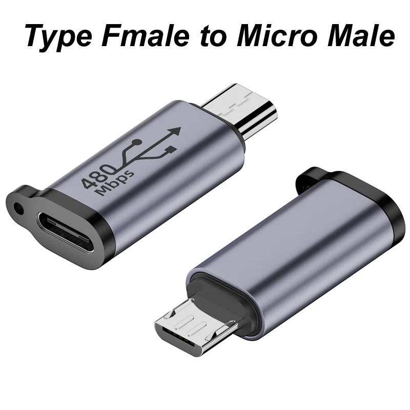 Type-c to Micro,Micro to Type c,type c to mini usb,Micro to mini usb adapter,Famele to Male adapter for 480Mbps data Transfer