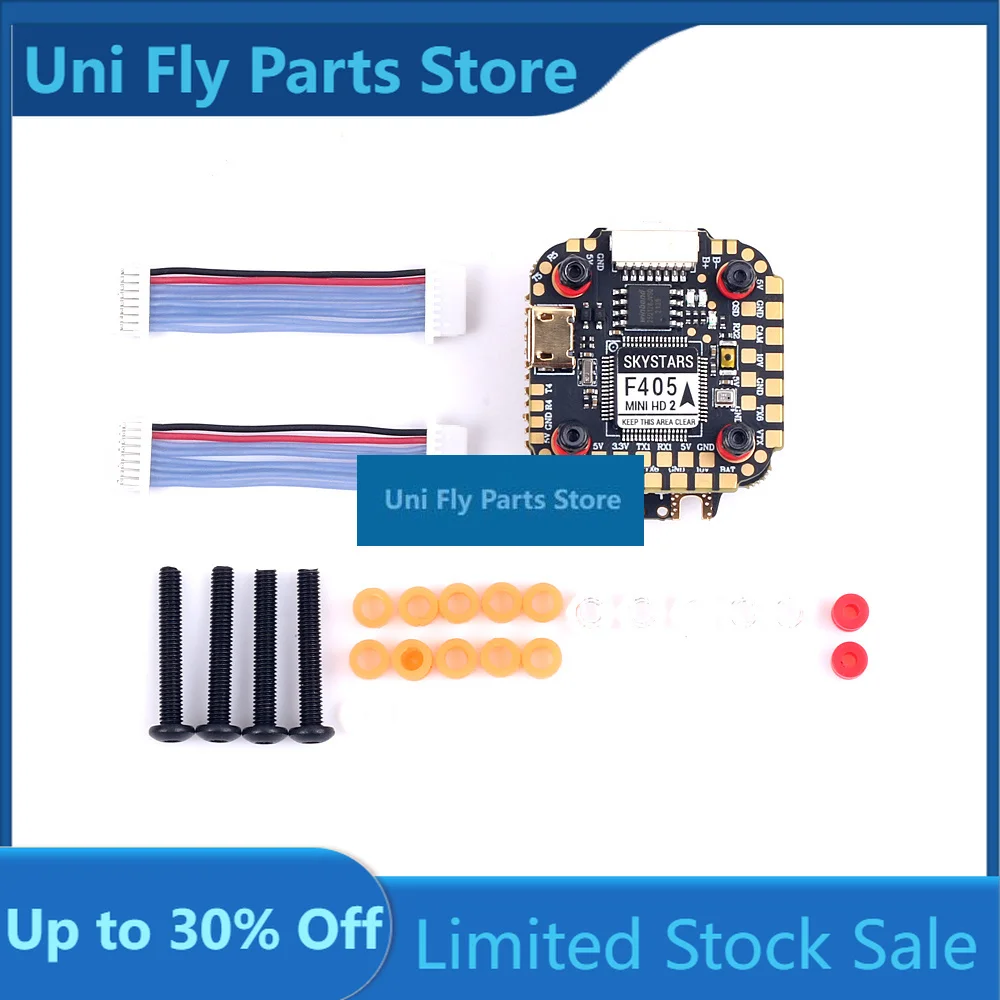 UniFlySkystars F405 Mini HD2 Flight Controller And KM35 35A 3-6S ESC Stack 20x20mm With Barometer For Betaflight And INAV FPV Ra