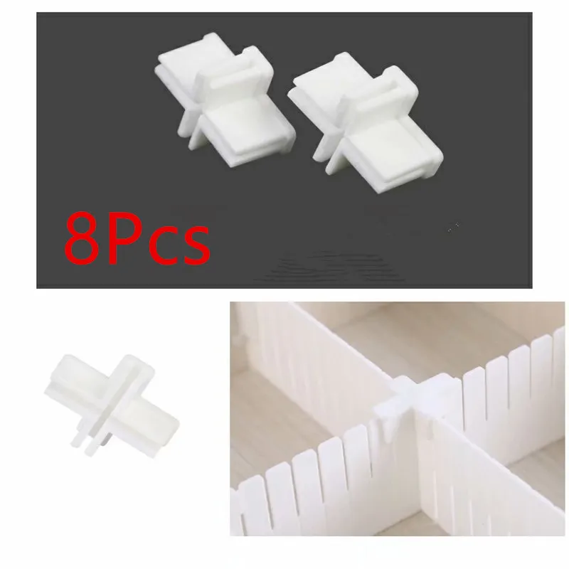 2/8Pcs Household Combination Partition Board DIY Storage Shelves Adjustable Drawer Divider Drawer Partition Accessories