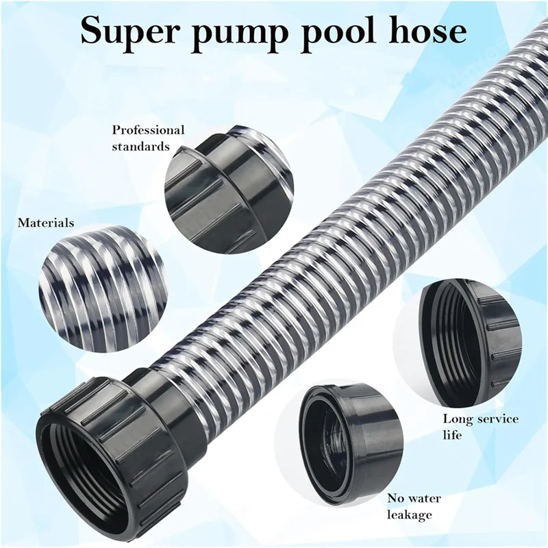 لمضخة حوض السباحة Pentair Sand Dollar وSta-Rite Cristal-Flo II المتوافقة مع 155710 لاستبدال خرطوم الفلتر-AA25