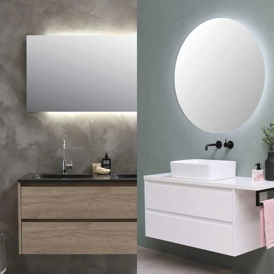 شريط أضواء LED أبيض 50ft 2 لفات من 25ft عكس الضوء 6500k ضوء النهار الأبيض شريط إضاءة LED 900 المصابيح 24 فولت أضواء Led لغرفة النوم م