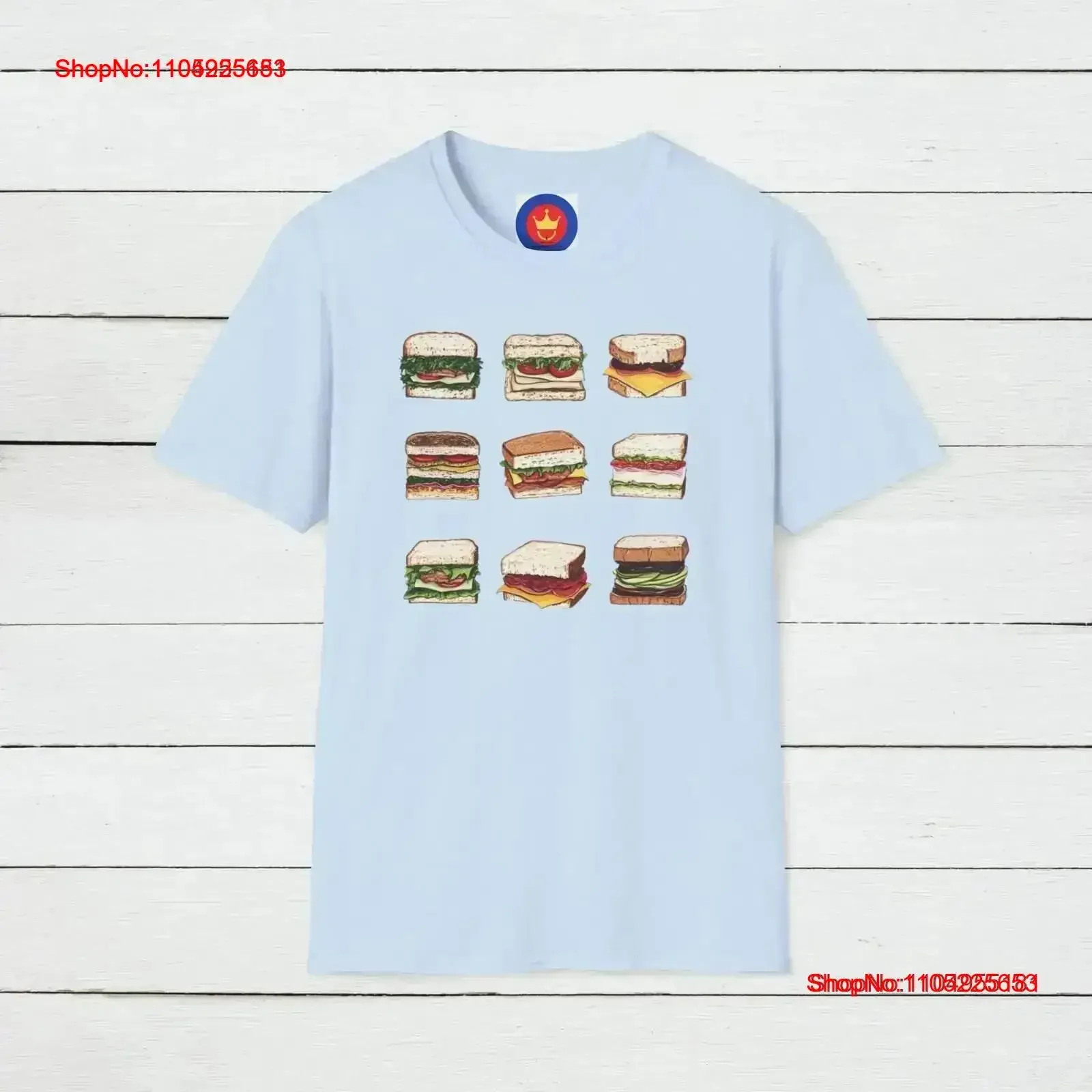 Camiseta tipo sándwich para amantes de los alimentos, diseño divertido, cocina americana clásica, ropa rápida Retro para comida, vintage, lavada, cómoda
