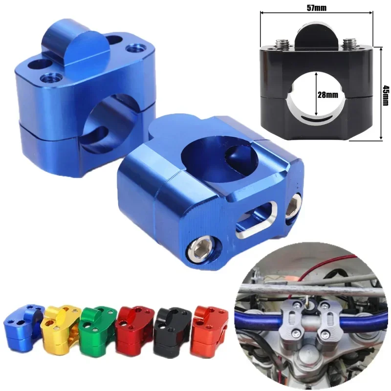 

CNC 22mm 28mm Bar Clamps Handlebar risers Adapter for Dirt Pit Bike 125/140/150/160cc CRF70 90 110 TTR100 KLX65
