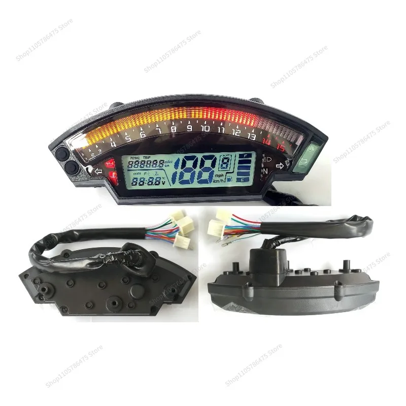 FOR Motorcycle modification accessories LCD display liquid crystal meter color mileage speedometer water temperature