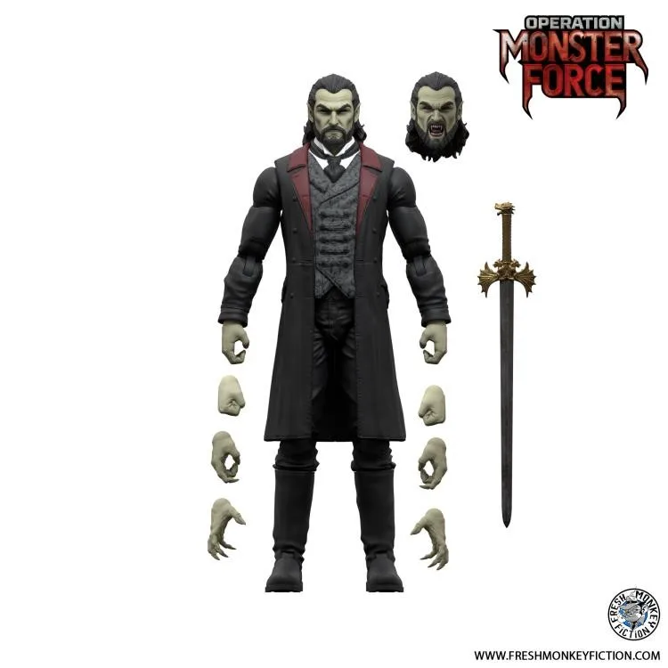 Fresh Monkey Fiction Declan Van Helsing Forgotten King Action Figure 1/12 Bediening: Monster Force Bbts Exclusief model voor cadeau