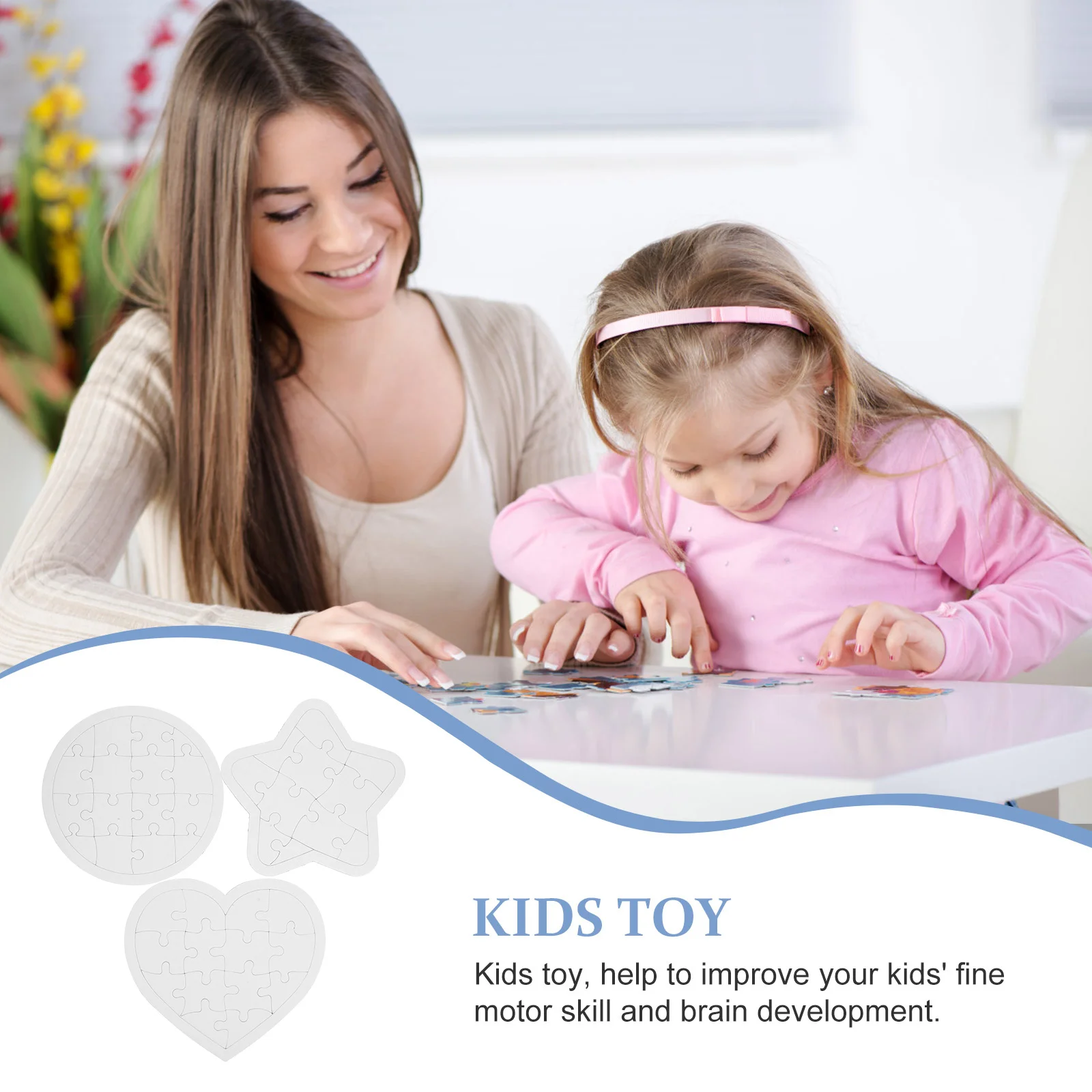 6個入り DIYぬりえパズル 空白の紙パズル 子供向け 描画クラフト アートプロジェクト 再利用可能 学習楽しいゲーム 空白の車パズル