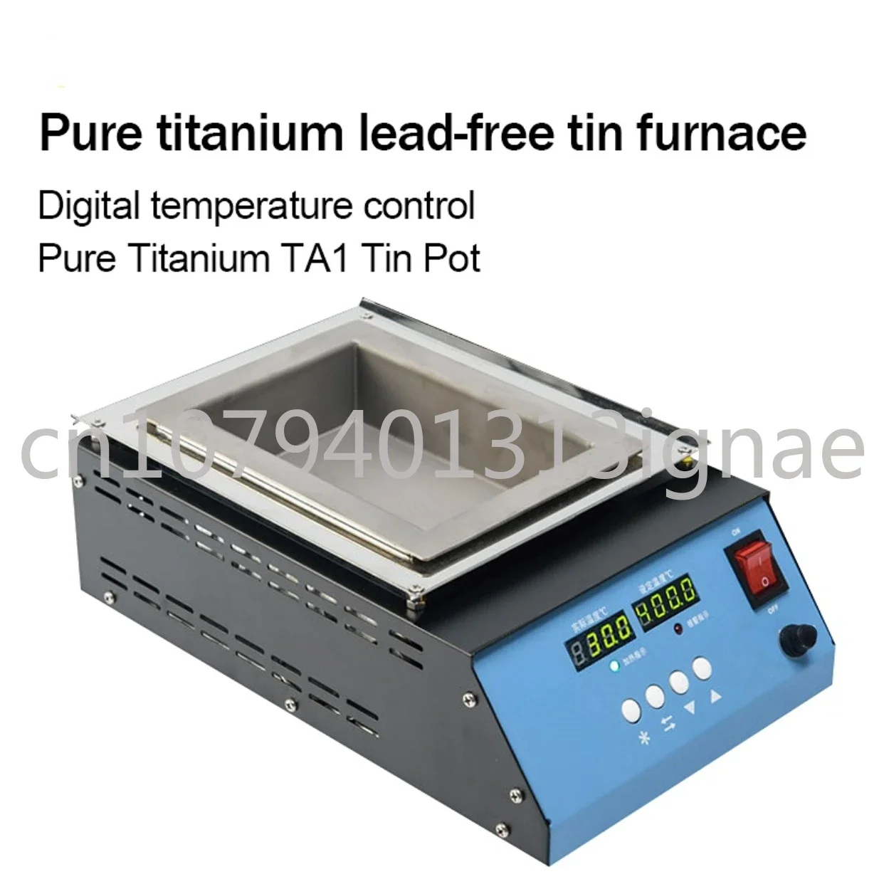 

220V/110V Tin Melting Pot Solder Pot Tin Melting Furnace Thermoregulation Soldering Desoldering Bath 30~400 Degree Ajustable