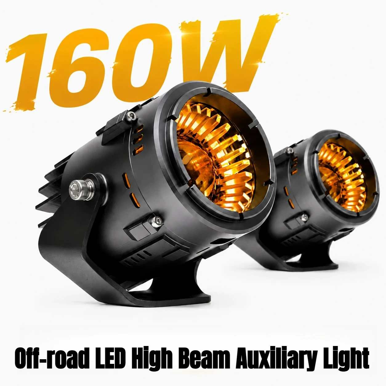 for Tank 300 160W Off-road Car Spotlight LED High Beam Auxiliary Light SUV Pickup Modified Searchlight Yellow Spotlight for Jeep